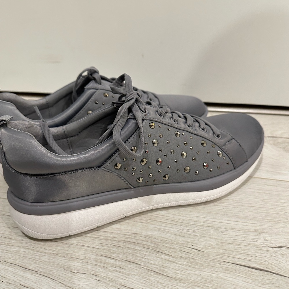 Clarks Gray Studded Sneakers - Picture 5 of 9